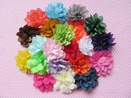 YYCRAFT Satin Silk Flower Hair Headband Pack of 38 | 2" Floral Hair Accessories for Girls & Infants thumbnail 3