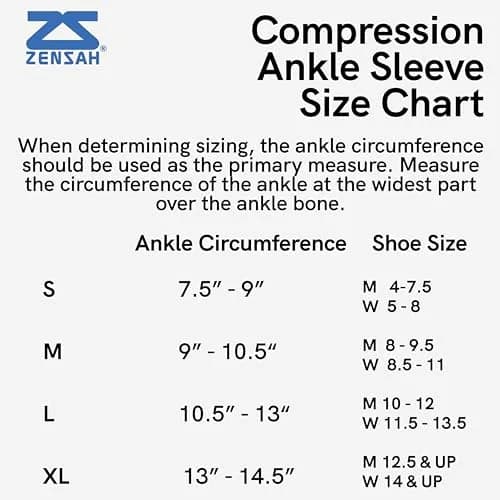 Zensah Ankle Support - Compression Ankle Brace for Running, Soccer, Volleyball | Neon Yellow, Large thumbnail 4