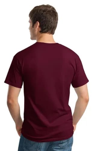 Gildan Heavy Cotton 100% Cotton Pocket T-Shirt 5300 S Charcoal | Durable, Comfortable & USA Imported (70-120 chars) thumbnail 2
