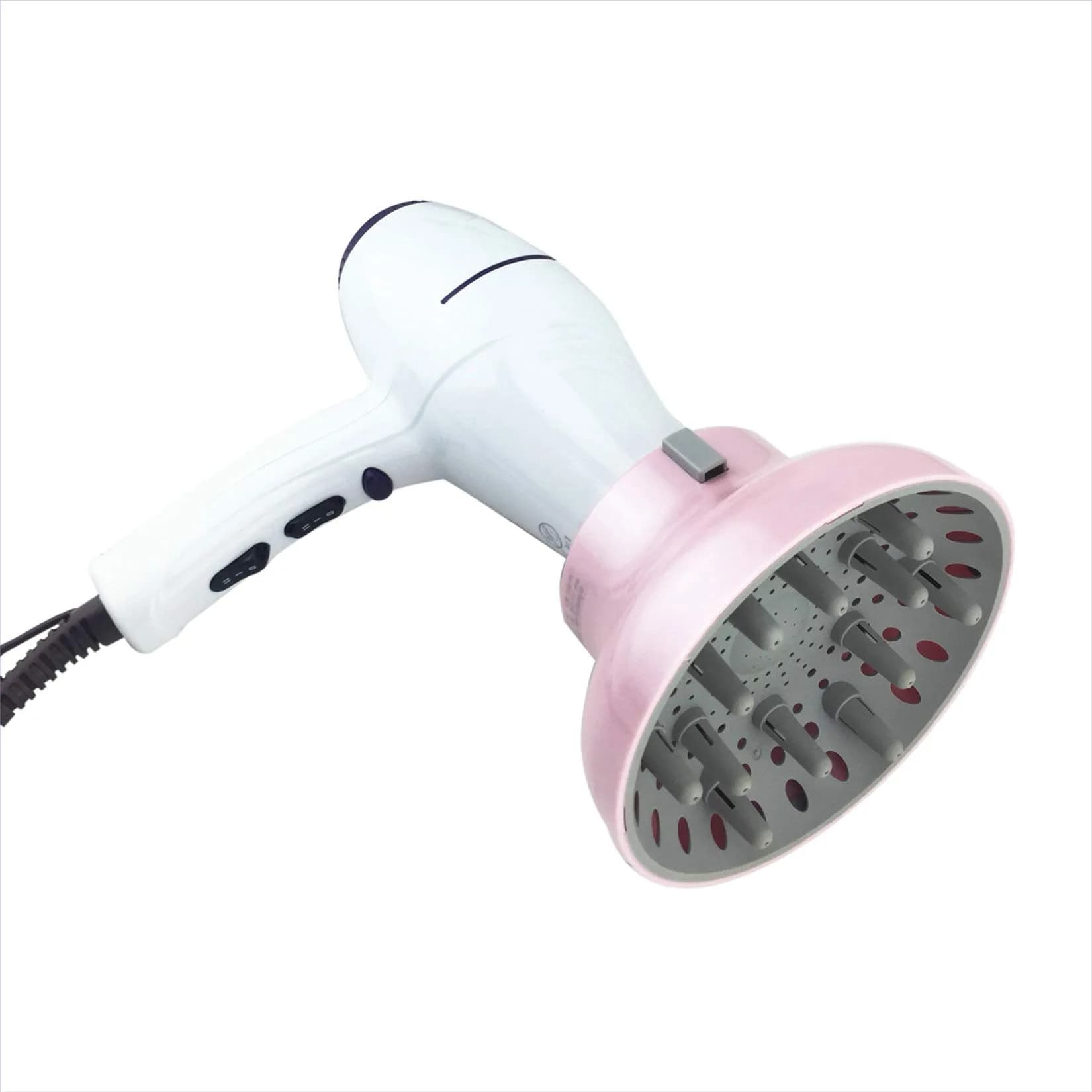 Hairizone Universal Hair Diffuser Pink | 15.6cm (6in) Diameter, Snap-on Fit for Curly & Wavy Hair - view 4