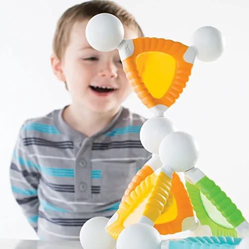 Guidecraft Grippies Windows - 16 Piece Set | STEM Magnetic Building Toy for Toddlers thumbnail 6