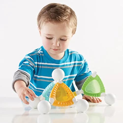 Guidecraft Grippies Windows - 16 Piece Set | STEM Magnetic Building Toy for Toddlers thumbnail 3