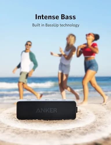 Anker Soundcore 2 Portable Bluetooth Speaker 12W Stereo Sound IPX7 Waterproof | Compact Design with 24-Hour Playtime thumbnail 4