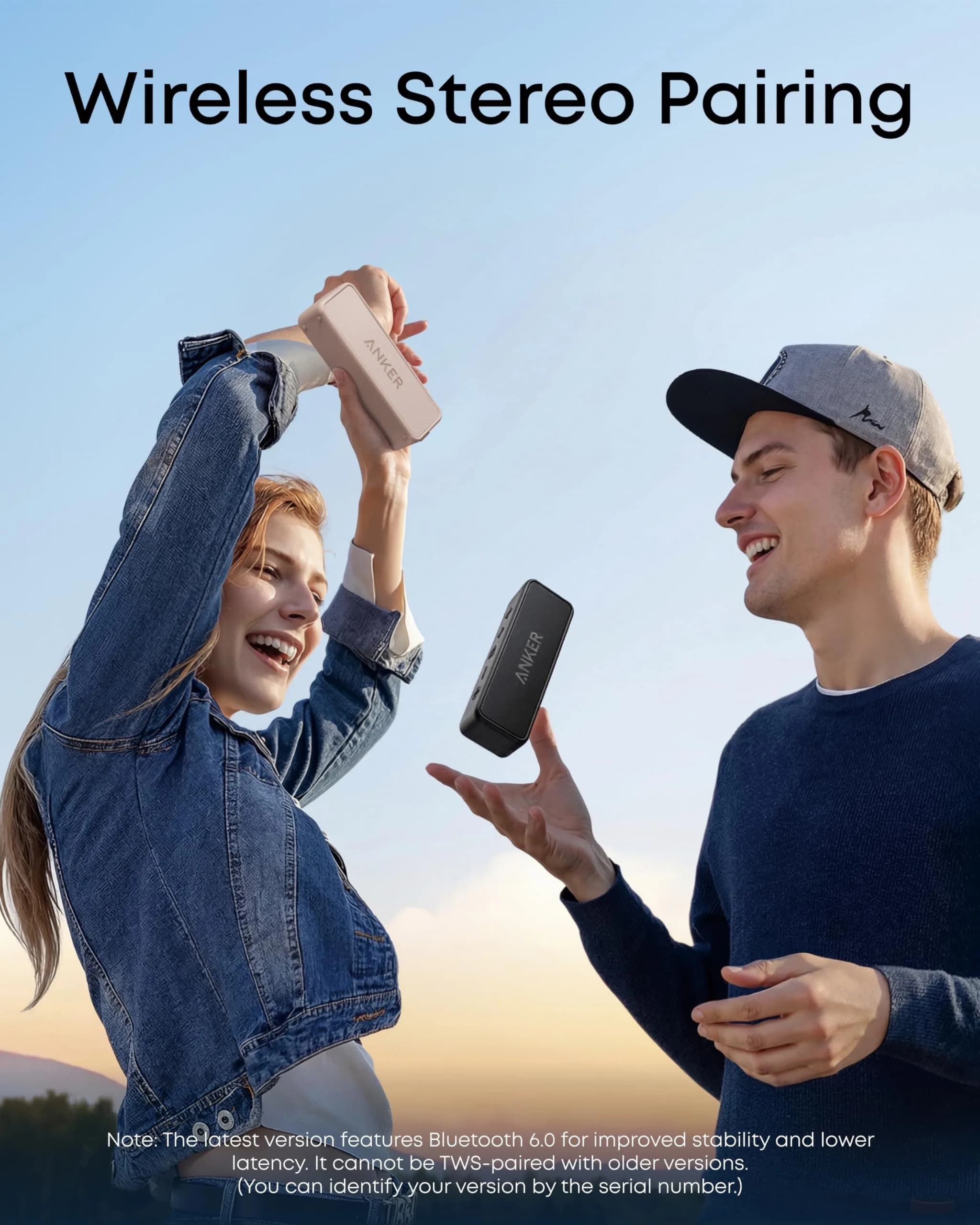 Anker Soundcore 2 Portable Bluetooth Speaker 12W Stereo Sound IPX7 Waterproof | Compact Design with 24-Hour Playtime - view 5