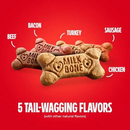 Milk-Bone Flavor Snacks Small Dog Biscuits 60 oz Boxes | Crunchy, Wholesome Treats with 15% Protein & 12 Vitamins thumbnail 4