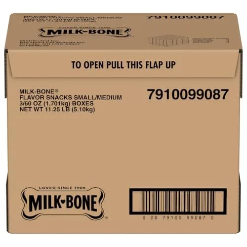 Milk-Bone Flavor Snacks Small Dog Biscuits 60 oz Boxes | Crunchy, Wholesome Treats with 15% Protein & 12 Vitamins thumbnail 8