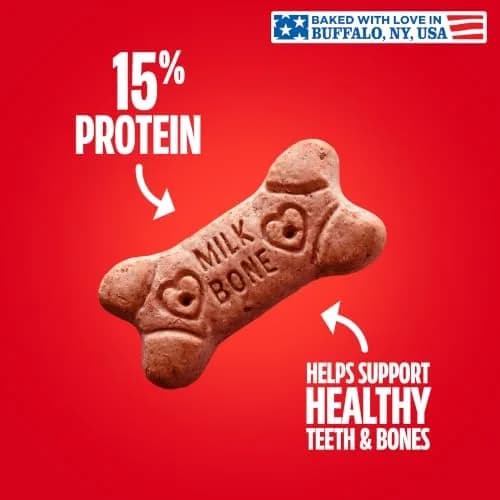 Milk-Bone Flavor Snacks Small Dog Biscuits 60 oz Boxes | Crunchy, Wholesome Treats with 15% Protein & 12 Vitamins thumbnail 3