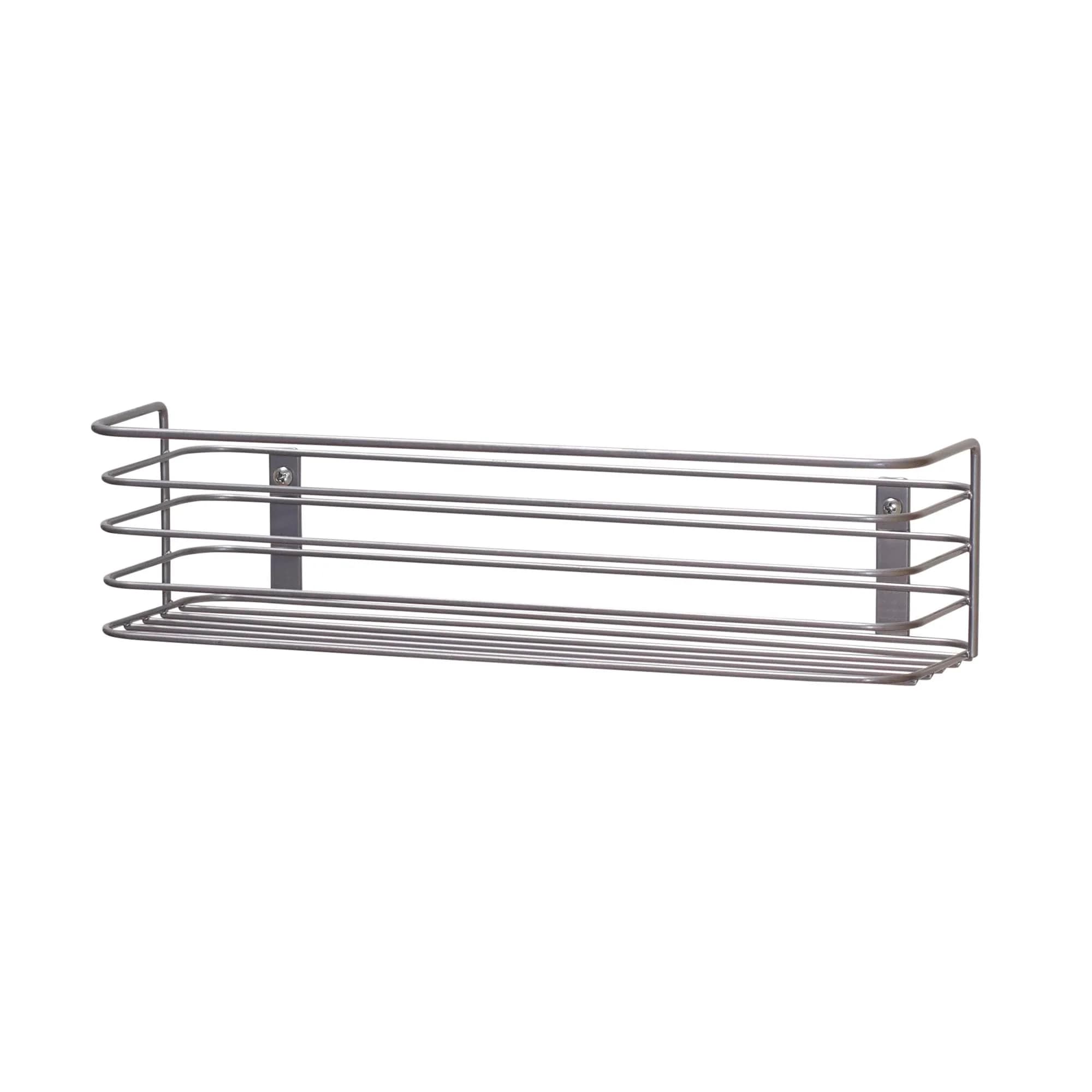 Household Essentials Tall Door Mount Cabinet Organizer with Steel Wire Frame in Nickel Powder Finish, Silver | Versatile Storage Solution (70-120c) — Nickel Powder Finish