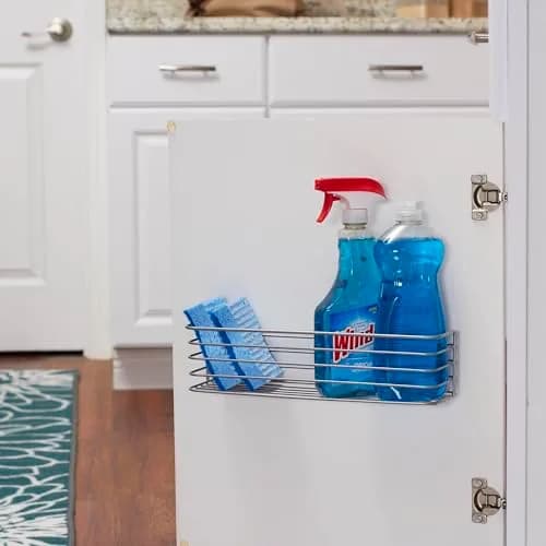 Household Essentials 1226-1 Long Basket Door Mount Cabinet Organizer | Versatile Steel Wire Storage thumbnail 2