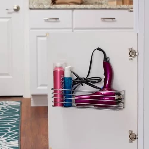 Household Essentials 1226-1 Long Basket Door Mount Cabinet Organizer | Versatile Steel Wire Storage thumbnail 3