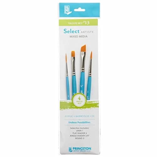 Princeton Select Artiste Brush Set No. 13, Synthetic, 4 Piece | Durable & Versatile for All Painting Styles thumbnail 1