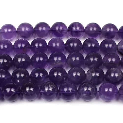 MJDCB 5A Natural South Africa Amethyst Gemstone Beads 10mm | Vibrant Jewelry Beads for DIY Crafts thumbnail 5