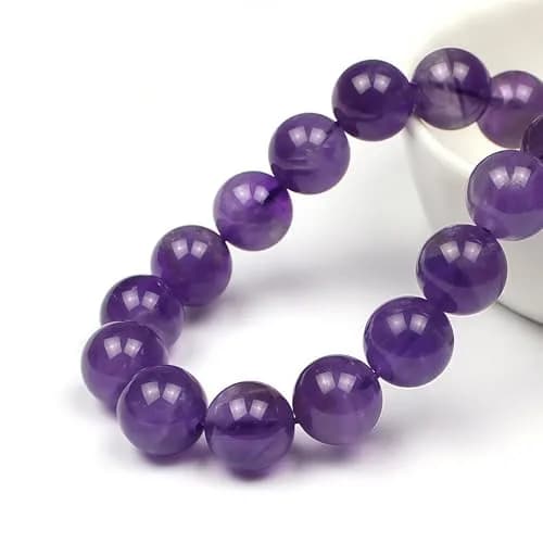 MJDCB 5A Natural South Africa Amethyst Gemstone Beads 10mm | Vibrant Jewelry Beads for DIY Crafts thumbnail 2