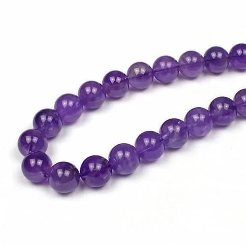 MJDCB 5A Natural South Africa Amethyst Gemstone Beads 10mm | Vibrant Jewelry Beads for DIY Crafts thumbnail 3