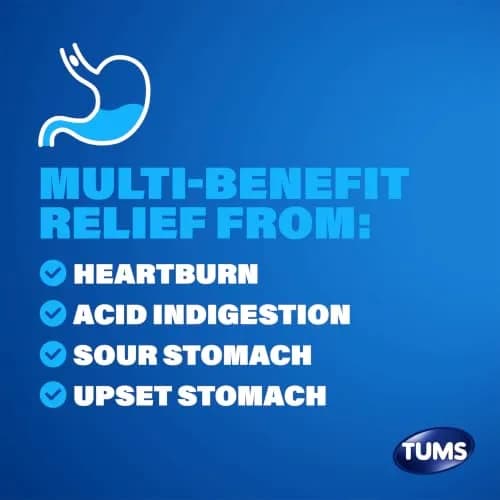 TUMS Chewy Delights Ultra Strength Antacid Soft Chews 32 Count | Fast Heartburn Relief in Delicious Very Cherry thumbnail 3