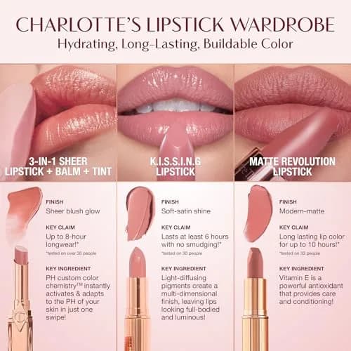 Charlotte Tilbury Matte Revolution Lipstick The Queen - Rosy Pink 3.5g (0.12 oz) | Long-Lasting Matte Color thumbnail 9