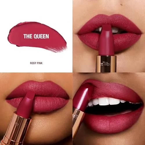 Charlotte Tilbury Matte Revolution Lipstick The Queen - Rosy Pink 3.5g (0.12 oz) | Long-Lasting Matte Color thumbnail 2