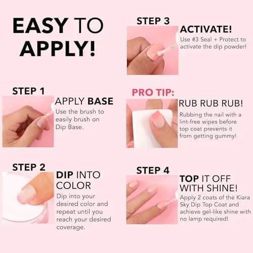 Kiara Sky Dip Powder Essentials 2 oz, Clear | Encapsulate & Protect Nails with Vitamins thumbnail 4