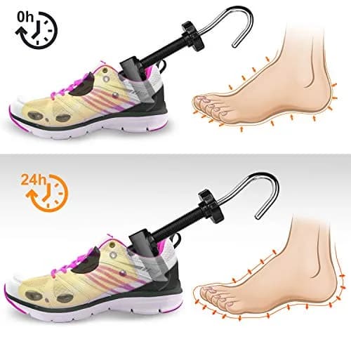 eachway Shoe Stretcher Shoe Trees, Adjustable Length & Width for Women US5.5-9 | Two-Way Shoe Expander with Bunion Pads thumbnail 5