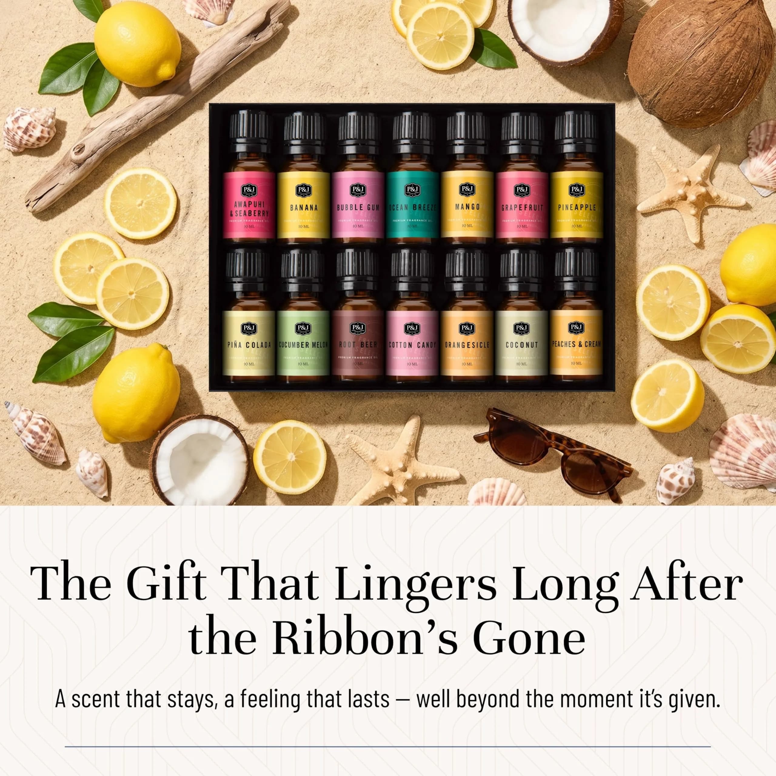 P&J Trading Summer Fragrance Oil Set for Candle Making, Diffuser & Soap Making (14 x 10ml Bottles) - view 5