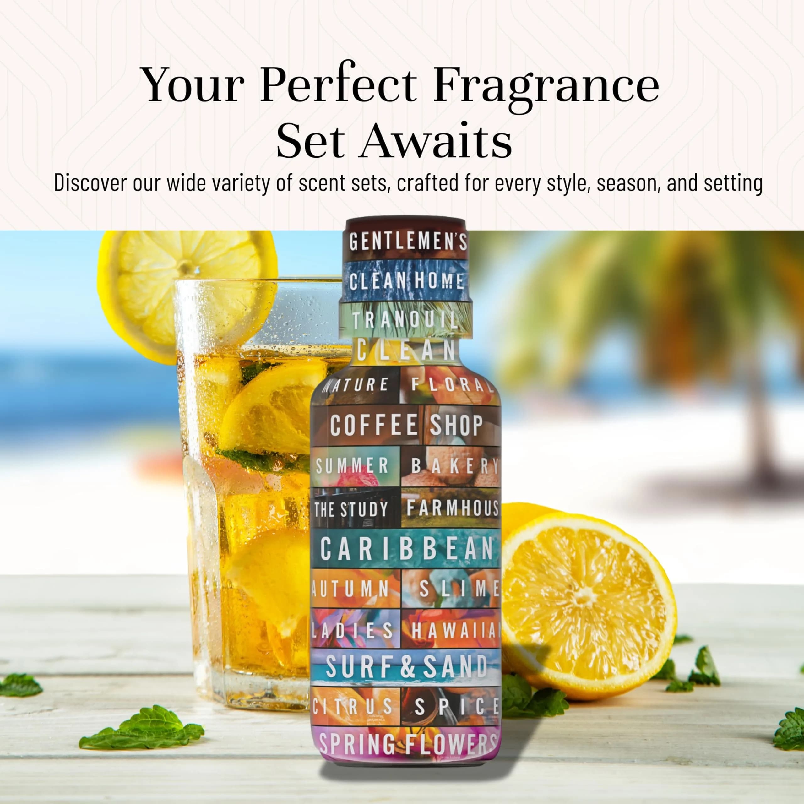 P&J Trading Summer Fragrance Oil Set for Candle Making, Diffuser & Soap Making (14 x 10ml Bottles) - view 7