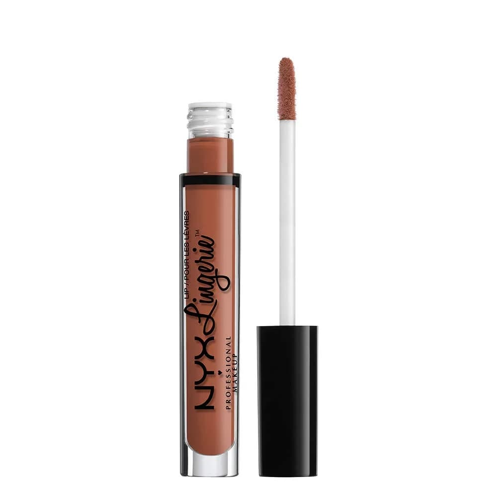 NYX PROFESSIONAL MAKEUP Lip Lingerie Matte Liquid Lipstick in Seduction (Red Orange) - 3.4ml - main product image