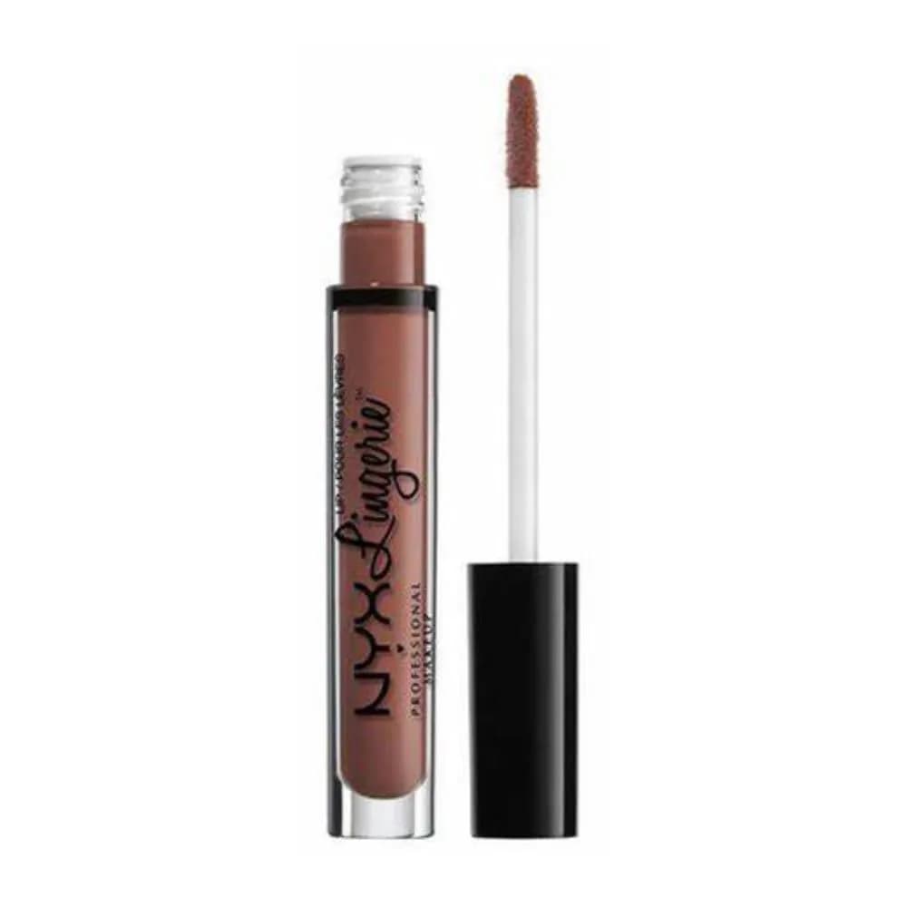 NYX PROFESSIONAL MAKEUP Lip Lingerie Matte Liquid Lipstick - Cabaret Show (Dusty Rose), 3.4ml - main product image