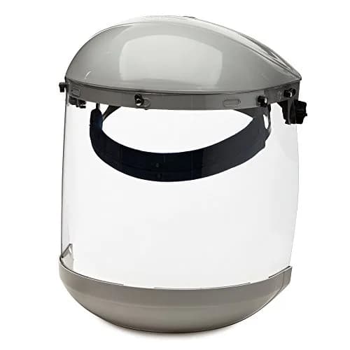 Sellstrom Advantage Series Face Shield - Lightweight, High Impact, Polycarbonate Clear Tint, Adjustable Ratchet Headgear, for Grinding & Cutting thumbnail 1