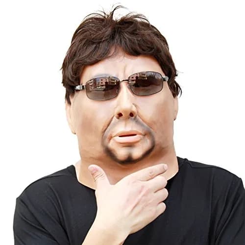 CreepyParty Strong Man Mask for Adults | Natural Latex Character Costume Mask thumbnail 2