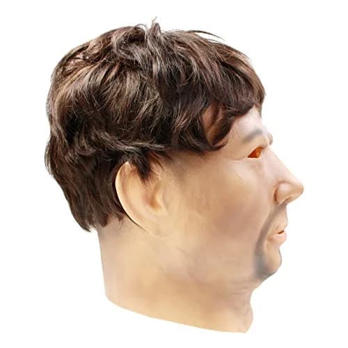CreepyParty Strong Man Mask for Adults | Natural Latex Character Costume Mask thumbnail 3