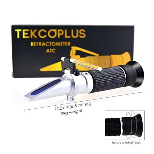 TEKCOPLUS 3-in-1 Clinical Refractometer with ATC 0-12 g/100ml Serum Protein | Urine SG 1.000-1.050 | RI 1.333-1.360 thumbnail 3