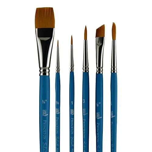 Princeton Select Artiste Brush Set No. 21, Synthetic, 6 Piece | Artist Paint Brushes for Acrylic, Watercolor, Oil thumbnail 3