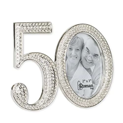 Roman Caroline Collection Rhinestone Picture Frame 3.25" H | Religious & Inspirational Decor (70-120 chars) thumbnail 1