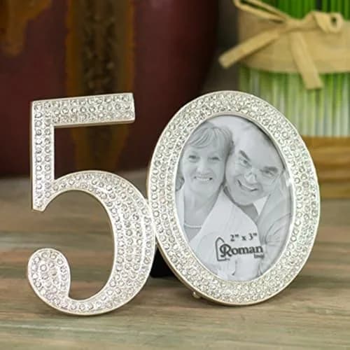 Roman Caroline Collection Rhinestone Picture Frame 3.25" H | Religious & Inspirational Decor (70-120 chars) thumbnail 4