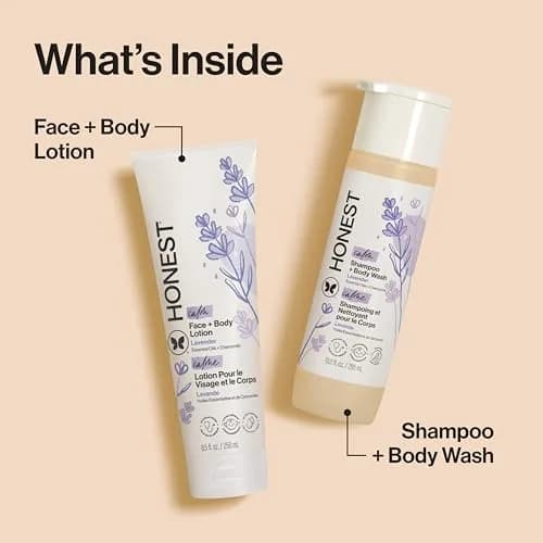 The Honest Company Shampoo Body Wash & Lotion, Lavender Calm, 18.5 Fl Oz | Gentle, Tear-Free, Naturally Derived thumbnail 4