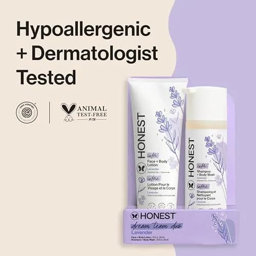 The Honest Company Shampoo Body Wash & Lotion, Lavender Calm, 18.5 Fl Oz | Gentle, Tear-Free, Naturally Derived thumbnail 2