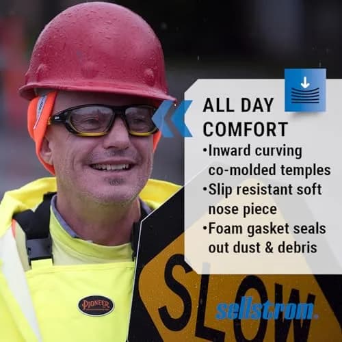Sellstrom SRX Safety Glasses, Protective Eyewear, Anti Fog, Clear Lens | ANSI Z87.1-2015 Certified thumbnail 5