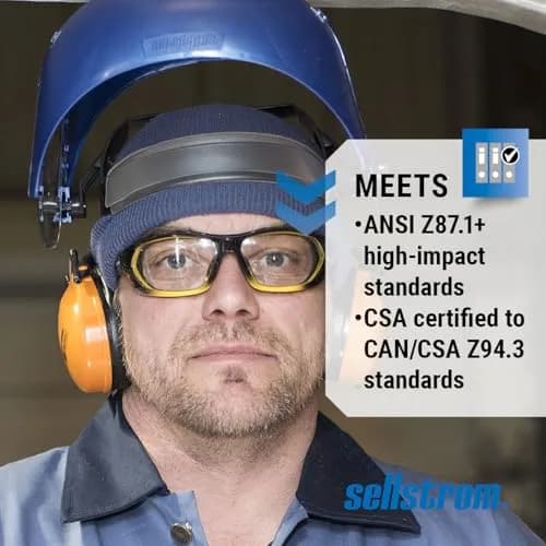 Sellstrom SRX Safety Glasses, Protective Eyewear, Anti Fog, Clear Lens | ANSI Z87.1-2015 Certified thumbnail 6