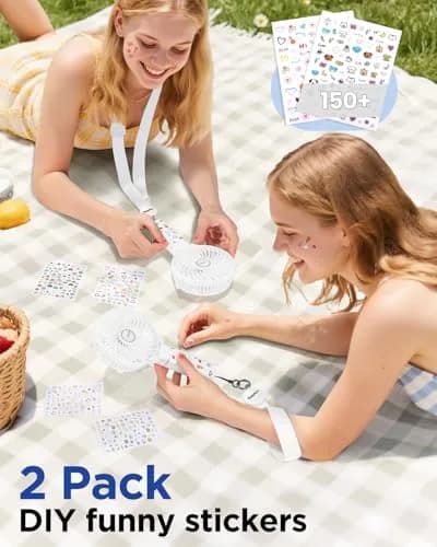 EasyAcc Handheld Fan White 20.32 cm (8 inches) | Powerful Portable USB Fan with 3 Speeds & 10-Hour Battery thumbnail 6