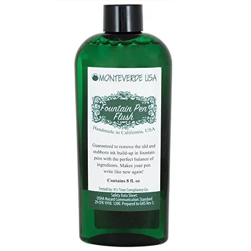 Monteverde Fountain Pen Cleaner 8 Fl Oz | Removes Build-Up & Restores Ink Flow thumbnail 1