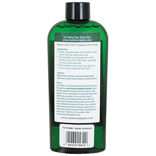 Monteverde Fountain Pen Cleaner 8 Fl Oz | Removes Build-Up & Restores Ink Flow thumbnail 4