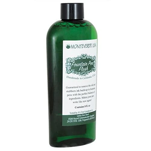 Monteverde Fountain Pen Cleaner 8 Fl Oz | Removes Build-Up & Restores Ink Flow thumbnail 2