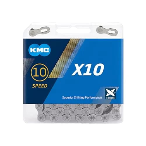 KMC X10 10-Speed X-Series Bicycle Chain | High-Performance Grey Chain for All Systems thumbnail 1