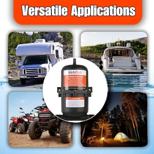 SEAFLO 0.75L (23.5 oz) Accumulator Tank | Reduces Pump Cycling & Smooths Flow for RV & Off-Grid thumbnail 8