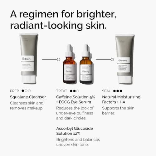 The Ordinary Caffeine Solution 5% + EGCG Eye Serum 30ml (1 Fl Oz) | Reduces Puffiness & Dark Circles thumbnail 7