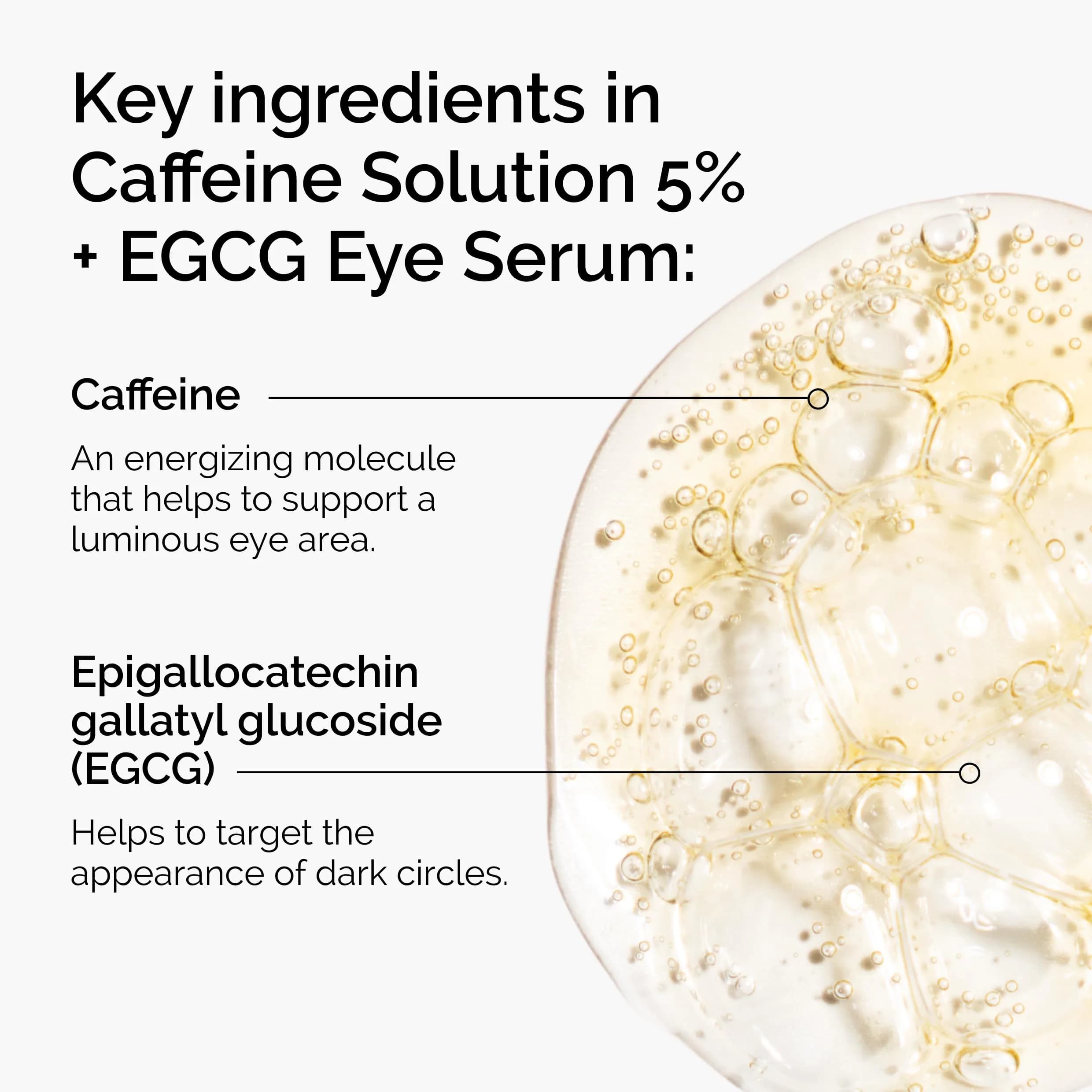 The Ordinary Caffeine Solution 5% + EGCG Eye Serum 30ml (1 Fl Oz) | Reduces Puffiness & Dark Circles - view 2