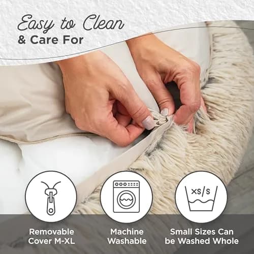 Best Friends by Sheri Original Calming Donut Dog Bed, Frost Gray, Small 23" | Orthopedic Support & Water-Resistant Base thumbnail 5
