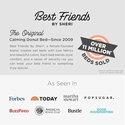 Best Friends by Sheri Original Calming Donut Dog Bed, Frost Gray, Small 23" | Orthopedic Support & Water-Resistant Base thumbnail 8