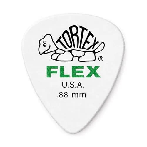 Jim Dunlop Tortex® Flex™ Standard Pick .88MM | Bright, Durable, USA-Made Guitar Pick thumbnail 1