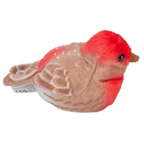WILD REPUBLIC House Finch Plush Toy with Realistic Sound | 12.7 cm (5 in) thumbnail 2